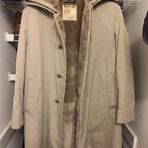 Mighty Mac Beige Hooded Coat
